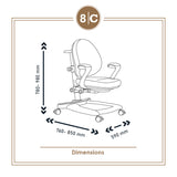 ROSA ERGONOMIC KIDS CHAIR (BLUE)