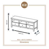 MILL TV CABINET (OAK)
