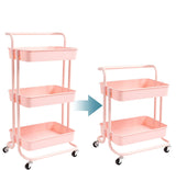 MULI KITCHEN TROLLEY/ RACK (PINK)