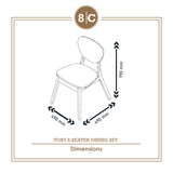 TOBY 6S DINING SET