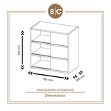 BARI SLIDING BOOKCASE