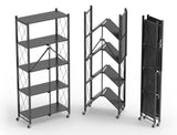 MACO 5-LAYER FOLDABLE BOOKCASE (BLACK)