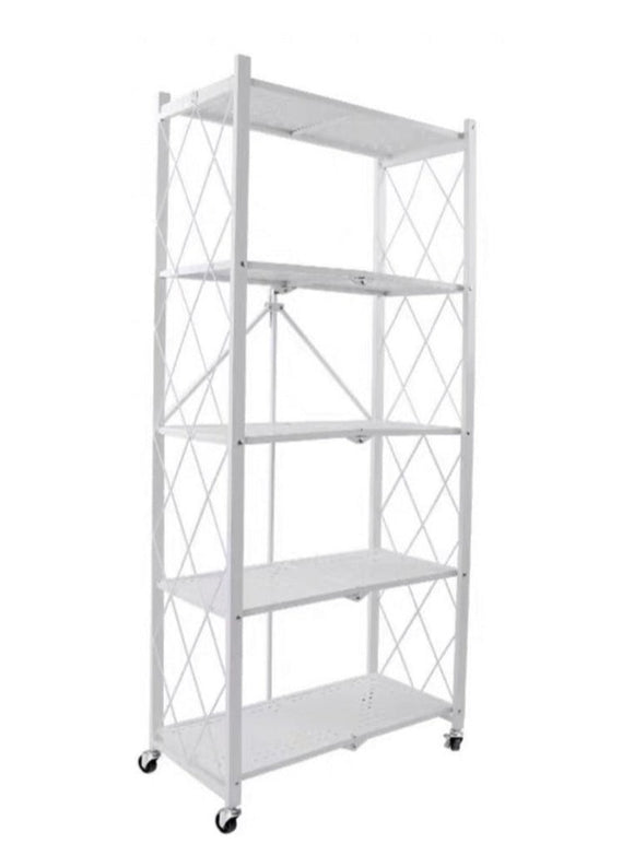 MACO 5-LAYER FOLDABLE BOOKCASE (WHITE)