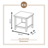 MILL SIDE TABLE (OAK)