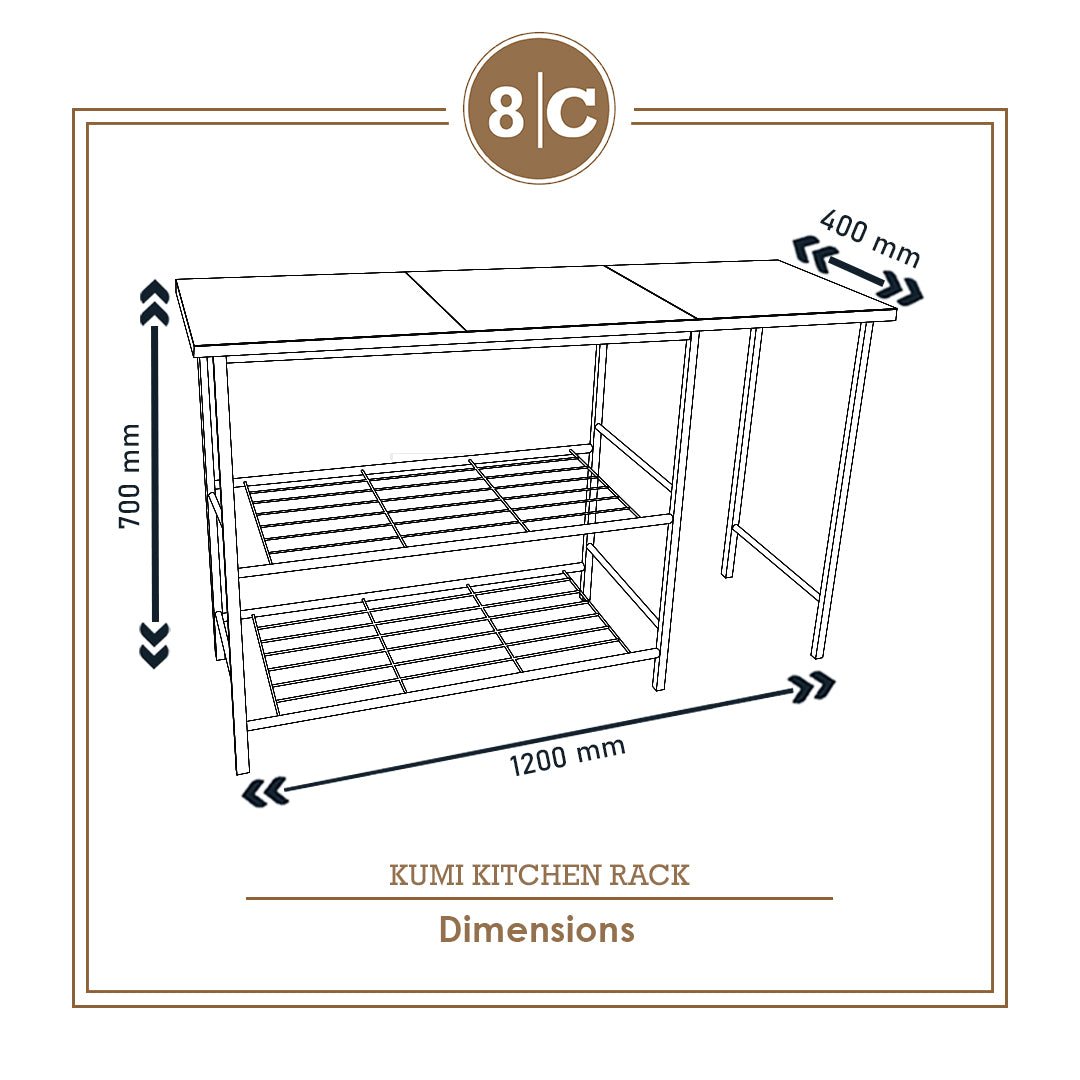 Kitchen Storage Racks Size KUMI KITCHEN RACK – Pure Space PH