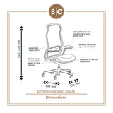 ESTI ERGONOMIC CHAIR (BLUE)