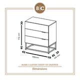 MARS 3-LAYER CHEST OF DRAWER