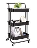 MULI KITCHEN TROLLEY/ RACK (BLACK)