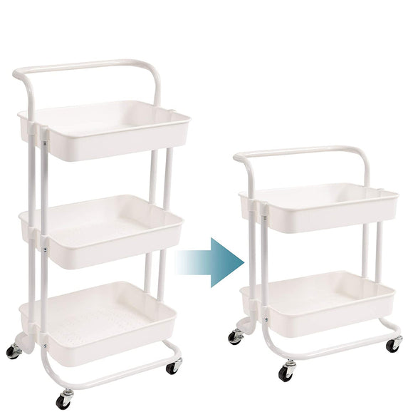 MULI KITCHEN TROLLEY/ RACK (WHITE)