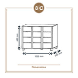URVA SHOE CABINET (NEW SONOMA OAK)